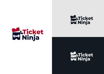Ticket Ninja logo design concept