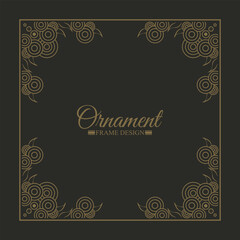Flat decorative frame design background