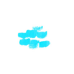 Blue Gouache Brush Stroke