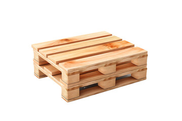 The Towering Trio: Three Wooden Crates Stacked in Harmony on White or PNG Transparent Background.