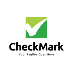 Check mark vector icon logo design illustration