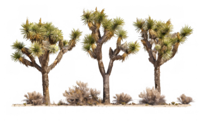 Tall Joshua Trees with Spiky Leaves