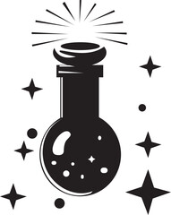  Chemical Chemistry Glass Jar Silhouette Vector