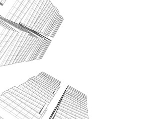 Concept city architecture vector illustration