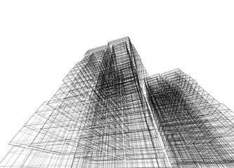 Concept city architecture vector illustration