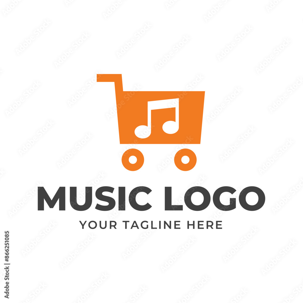 Poster Music vector logo graphic modern abstract