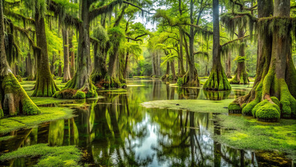 Fototapeta premium forest in the river side