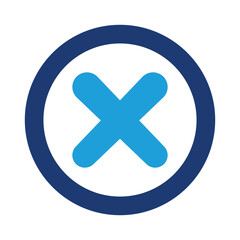 Obraz premium Cancel, cross icon