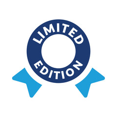 Limited edition tag, label icon