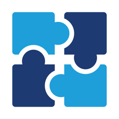 Obraz premium Puzzle solution icon