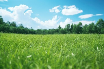 Obraz premium Meadow grass sky outdoors.