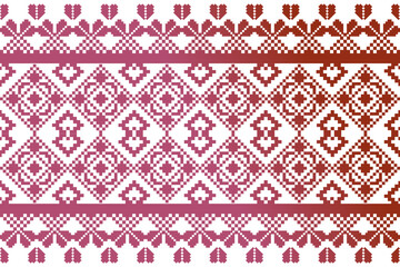 American pixel art vector Fabric Morocco, geometric ethnic pattern seamless,Pixel pattern art wallpaper Background, Design for fabric, curtain, carpet ,geometry seamless pattern art illustration