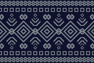 American pixel art vector Fabric Morocco, geometric ethnic pattern seamless,Pixel pattern art wallpaper Background, Design for fabric, curtain, carpet ,geometry seamless pattern art illustration