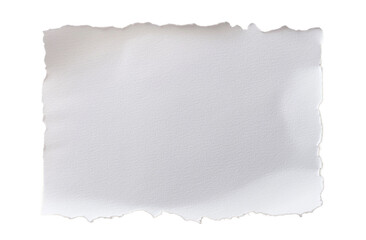 Obraz premium white sheet of paper with torn edges png on transparent background