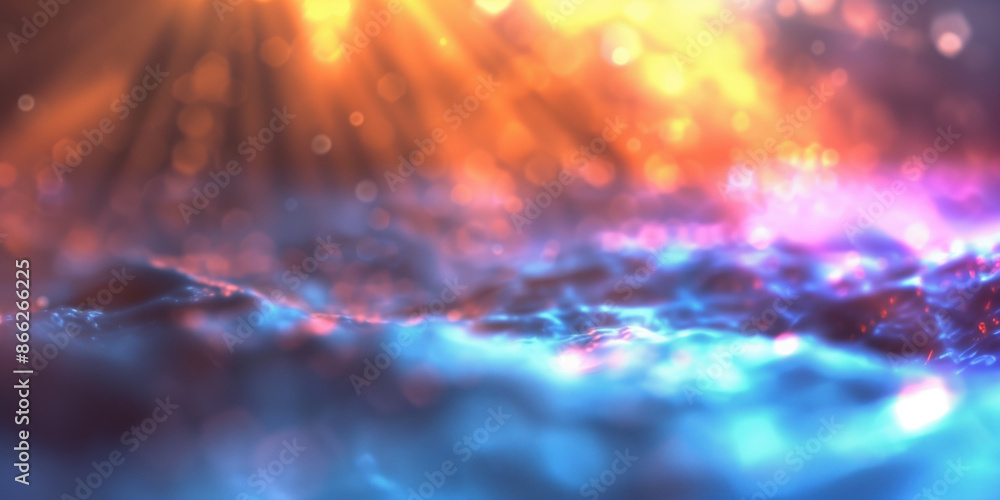 Poster abstract illustration of singularity concept. origin of life. space and science. background image. c