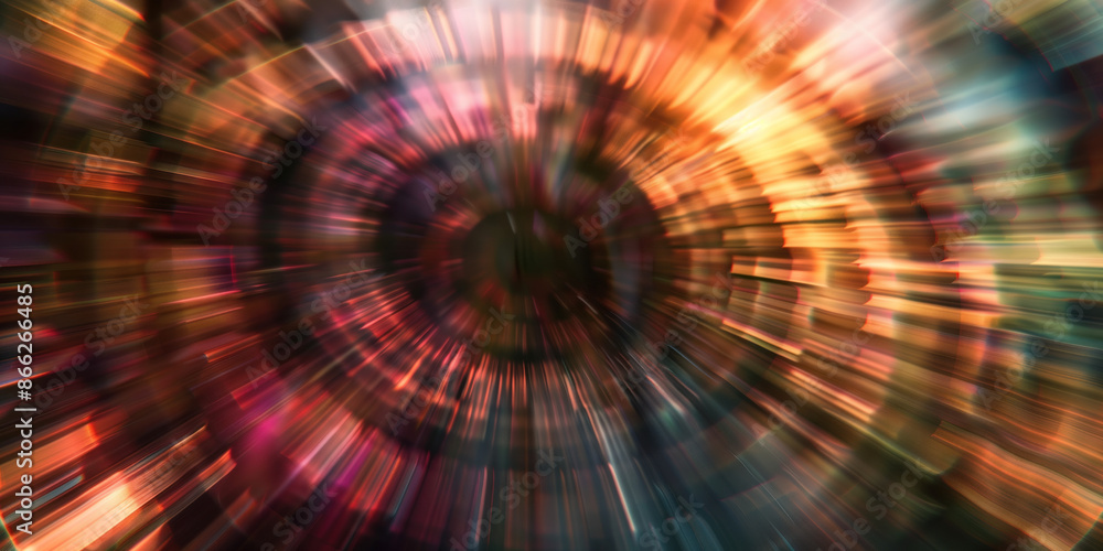 Poster abstract illustration of singularity concept. origin of life. space and science. background image. c