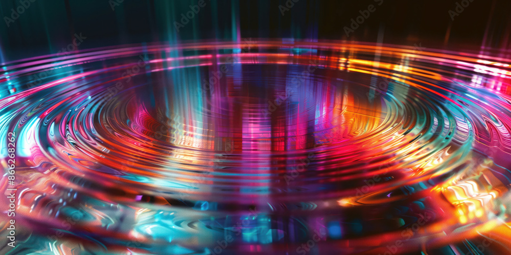 Poster abstract illustration of singularity concept. origin of life. space and science. background image. c