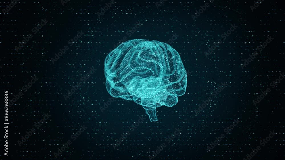 Poster blockchain human head circuit board cyber mind human digital computing, robot revolution big data, a