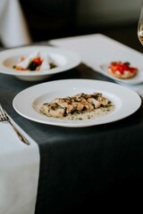 chicken on a plate