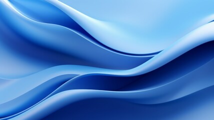 Fototapeta premium Abstract background of flowing blue fabric waves. Concept of fluidity, motion, and elegance.