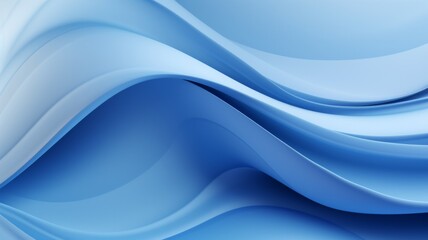 Fototapeta premium Abstract Blue Wavy Background. Flowing, Fluid Design for Modern Projects