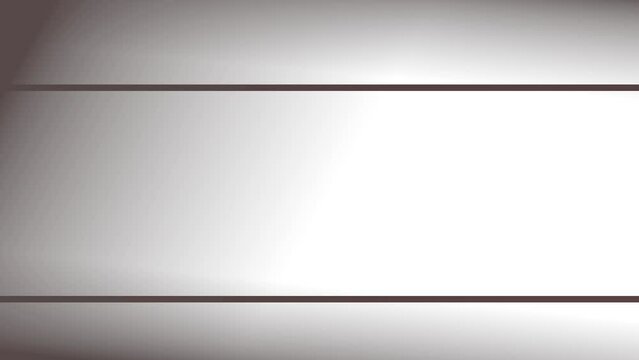 There are two horizontal borders at the top and bottom. The composition is complemented by gradient fills.