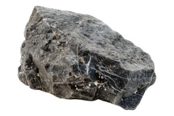 Igneous rock isolated on transparent background