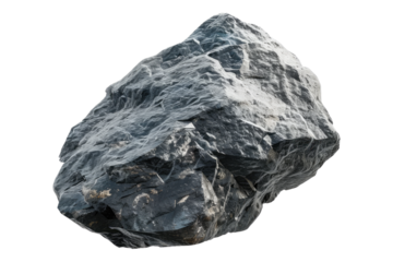 Igneous rock isolated on transparent background