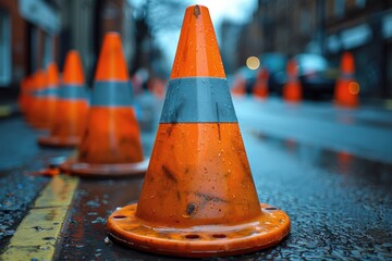 barricade in street safety professional photography