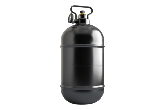 Propane tank isolated on transparent background