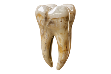 Tooth isolated on transparent background