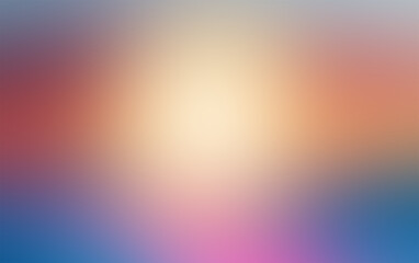 abstract blurred background with soft gradient of red, orange, yellow, pink, blue and white colors - perfect for website or social media design.