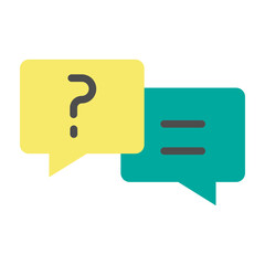 Faq Vector Flat icon design