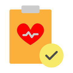 Health Check Vector Flat icon design