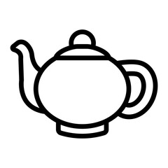 Obraz premium Kettle Line Icon Design