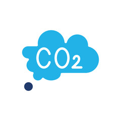 carbon dioxide colored icon vector design good for web and mobile app