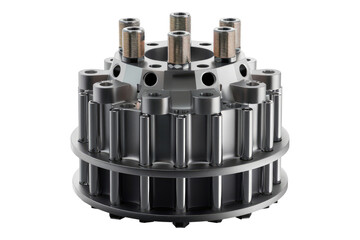 Distributor caps isolated on transparent background