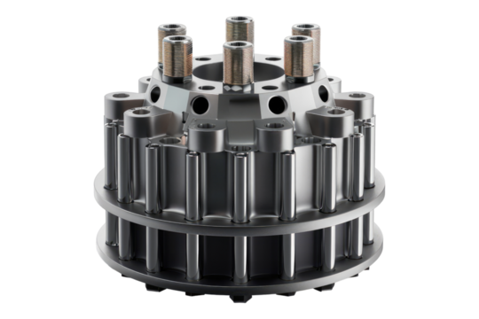 Distributor caps isolated on transparent background