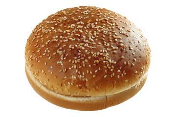Hamburger bread isolated on transparent background