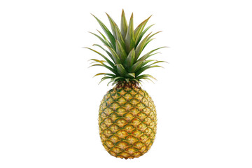 Fototapeta premium Pineapple fruit isolated on transparent background