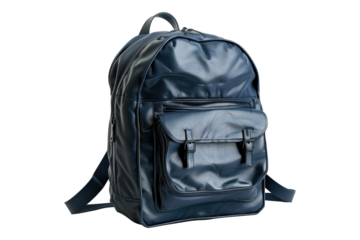 School bag isolated on transparent background