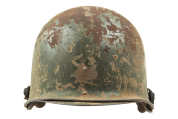 Solider helmet isolated on transparent background