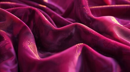 A purple fabric with a shiny texture