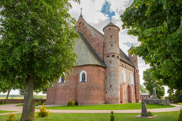 An ancient Gothic Church in the village of Synkovichi, Belarus
