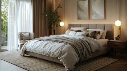hotel room with bed, beautiful hotel room, bedroom design ideas, luxury bedroom