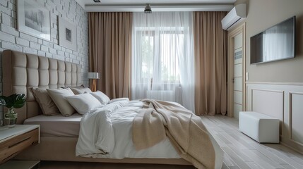 hotel room with bed, beautiful hotel room, bedroom design ideas, luxury bedroom