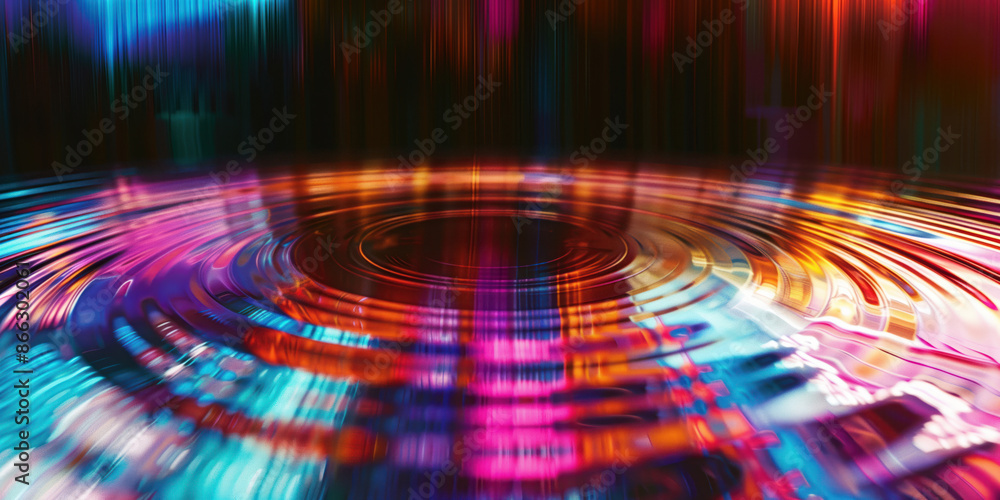 Poster abstract illustration of singularity concept. origin of life. space and science. background image. c