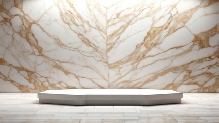 Marble podium product background 