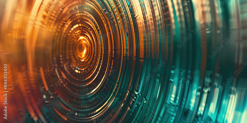 Poster abstract illustration of singularity concept. origin of life. space and science. background image. c