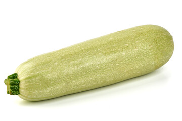 Fresh zucchini, squash, isolated on a white background.